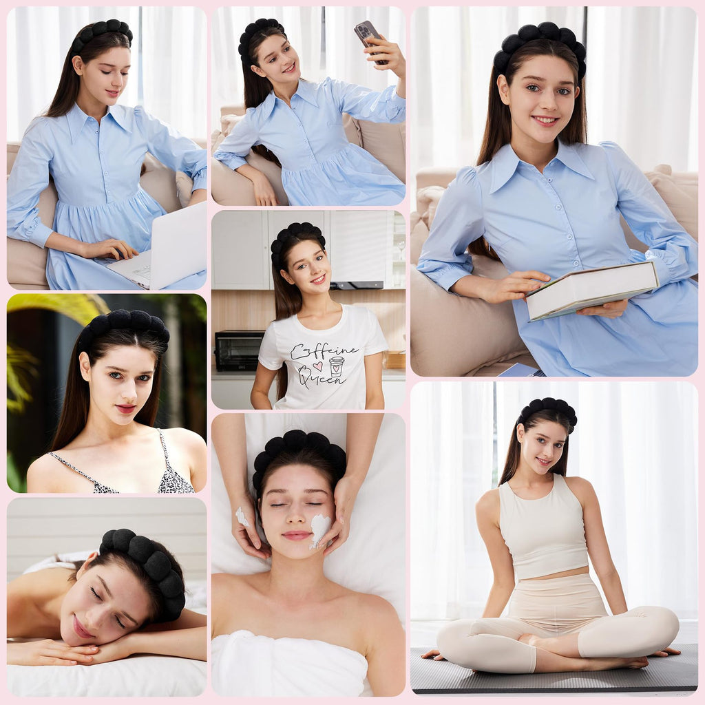Pack  diadema y muñequeras para SkinCare