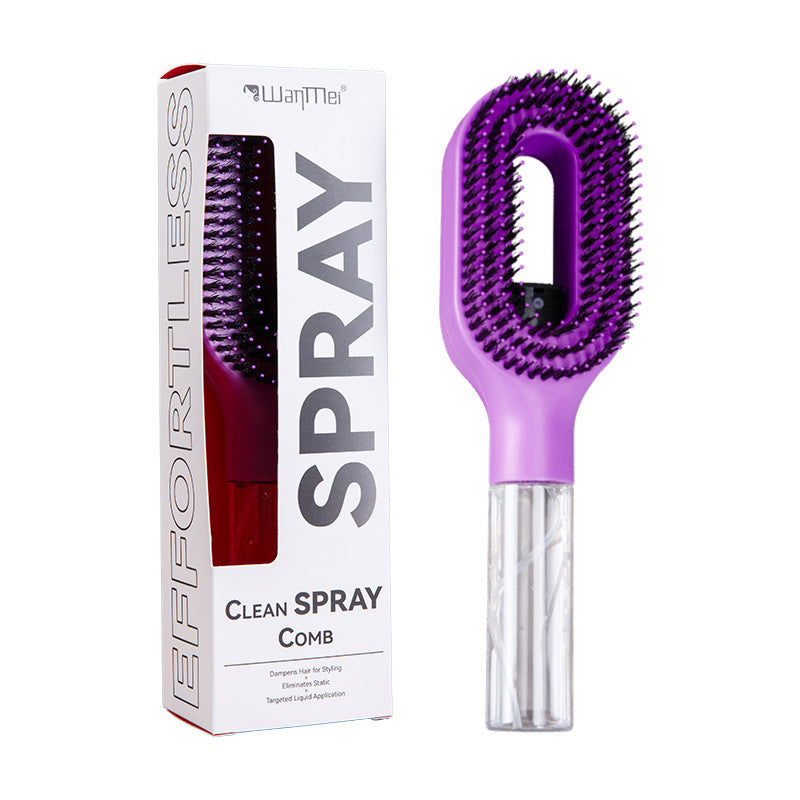 Cepillo para el cabello con agua, 2 en 1, cepillo para el pelo con spray
