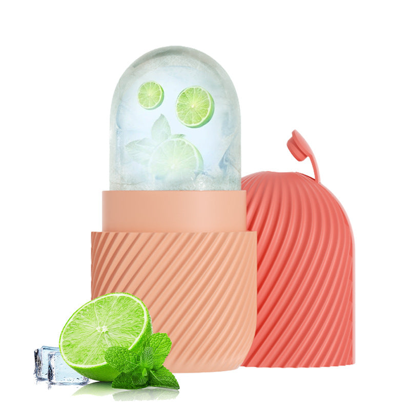 Molde de silicona para cubitos de hielo faciales para el cuidado de la piel