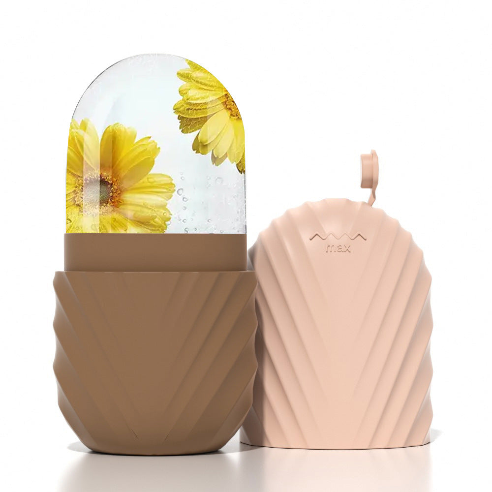 Molde de silicona para cubitos de hielo faciales para el cuidado de la piel