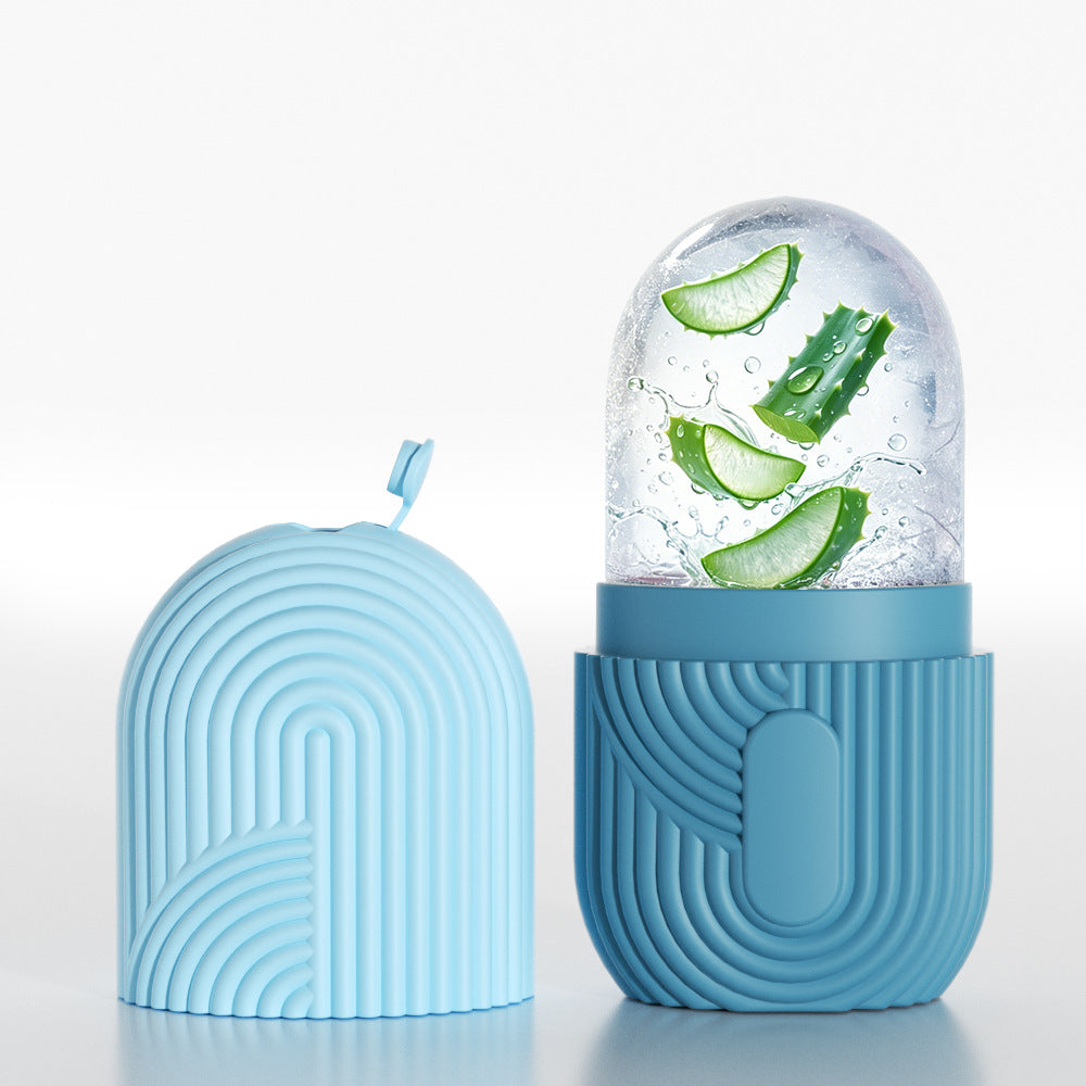 Molde de silicona para cubitos de hielo faciales para el cuidado de la piel