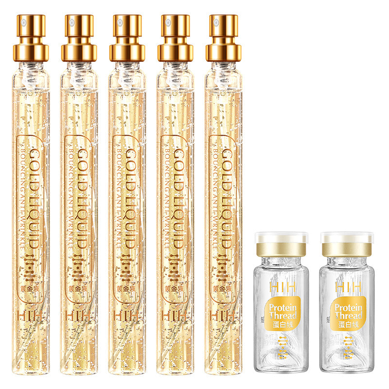 Kit de cuidado facial con hilos de proteína de oro HIH