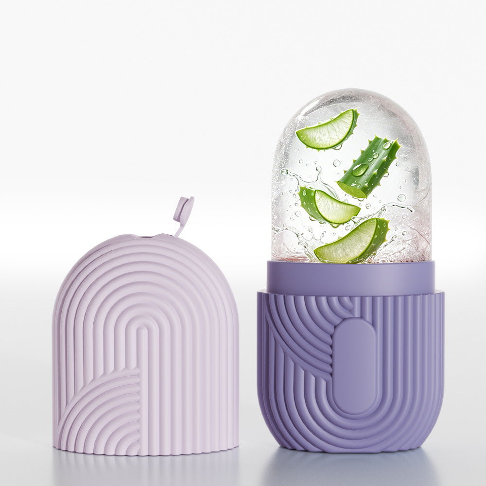 Molde de silicona para cubitos de hielo faciales para el cuidado de la piel