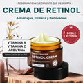 Crema de Retinol Antiarrugas - Vitamina A, C y Arbutina-Doble Potencia