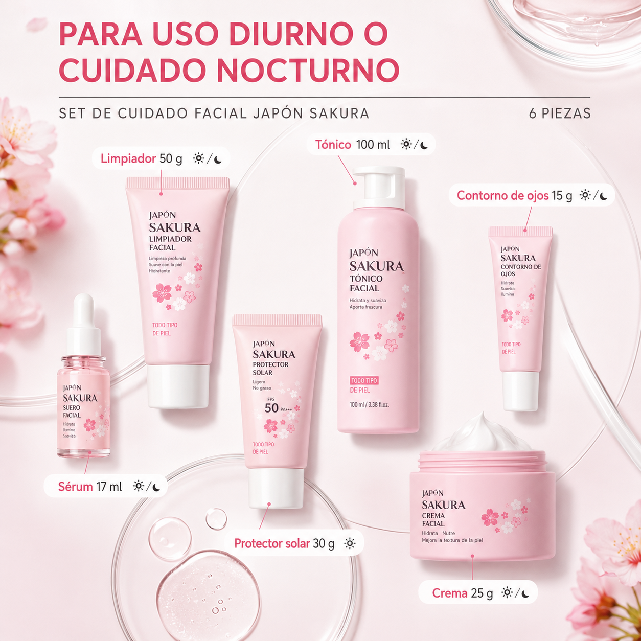 LAIKOU Cherry Blossom Skincare Set