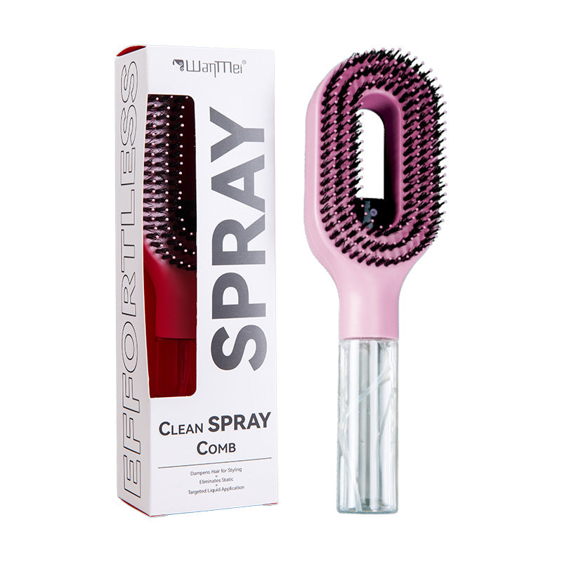 Cepillo para el cabello con agua, 2 en 1, cepillo para el pelo con spray