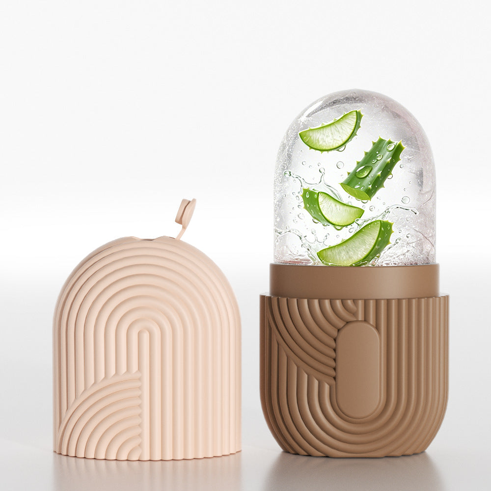 Molde de silicona para cubitos de hielo faciales para el cuidado de la piel
