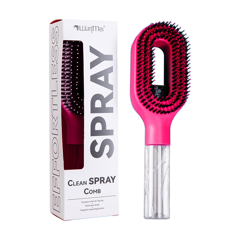 Cepillo para el cabello con agua, 2 en 1, cepillo para el pelo con spray