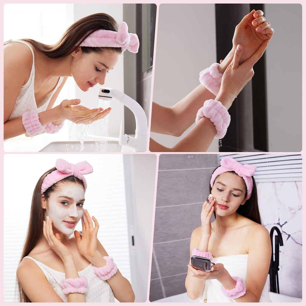 Pack  diadema y muñequeras para SkinCare