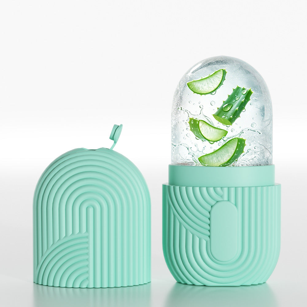 Molde de silicona para cubitos de hielo faciales para el cuidado de la piel